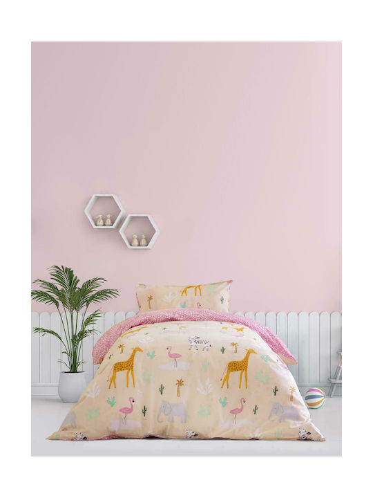 Kocoon Kids Quilt Single Safari Pink 160x240cm 29652