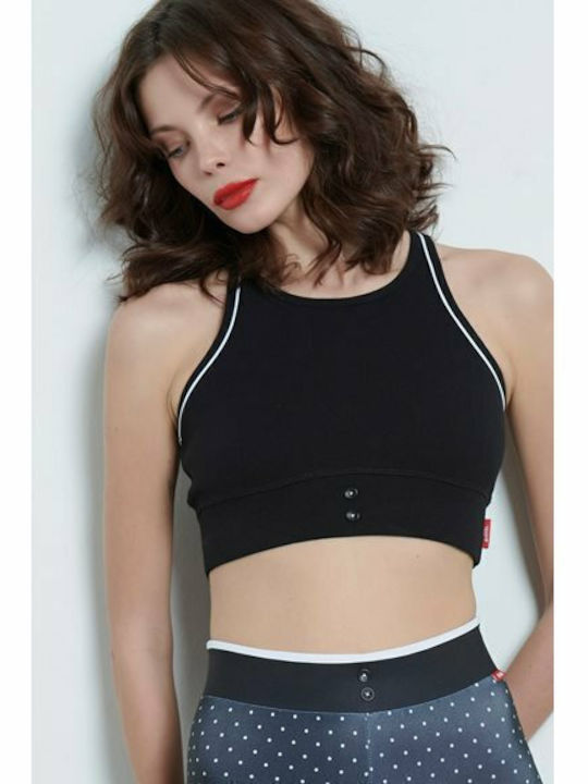 Grandmaw Frauen Sport-BHs Sport-BH Schwarz
