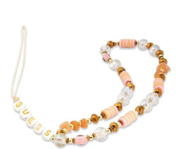 Guess Phone Strap Beads Curea de încheietura mâinii pentru Telefoane Mobile Bohemia Brown GUSTBOHP