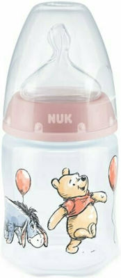 Nuk Plastikflasche First Choice Plus Winnie Gegen Koliken mit Silikonsauger für 0-6 Monate Pink Winnie Puuh 150ml 1Stück