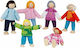 Goki Moderne Familie Set Holzpuppen für Puppenhaus
