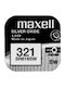 Maxell SR616SW 321 Μπαταρία Silver Oxide Ρολογιών SR65 1.55V 1τμχ