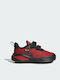 Fortarun Fortarun Kids Sports Shoes Running with Hoop & Loop Closure Vivid Red / Core Black / Cloud White