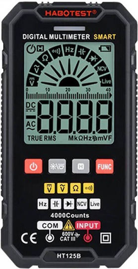 Habotest Multimetru digital RMS real cu Măsurare AC / DC / Rezistență HT125B