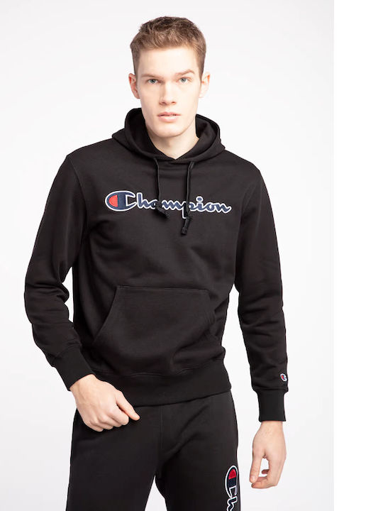 Champion Sweatshirt with Hood Black