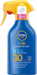 Nivea Sun Kids Protect & Care Αδιάβροχο Παιδικό Αντηλιακό Spray για Πρόσωπο & Σώμα SPF30 270ml