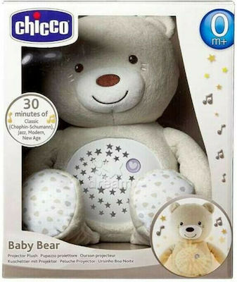 Chicco Sleep Toy Baby Bear made of Fabric with White Noise and Light for 0++ Months