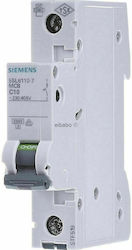 Siemens Αυτόματη Ασφάλεια 10A Μονοπολική AC