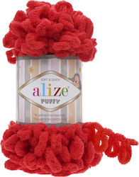 Alize Νήμα για Τσάντες Puffy 56 Red Alize Νήμα για Τσάντες Puffy 56 Red