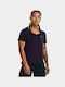 Under Armour Women's Athletic T-shirt with V Neckline Purple