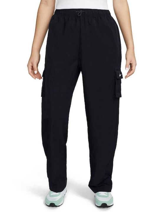 Sportswear Ψηλόμεσο Παντελόνι Φόρμας Μαύρο