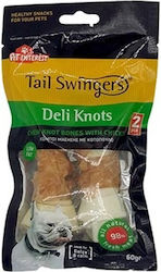 Pet Interest Tailswingers Deli Knots Rawhide Os Nod pentru Câini cu Aromă de Pui 60gr 1buc