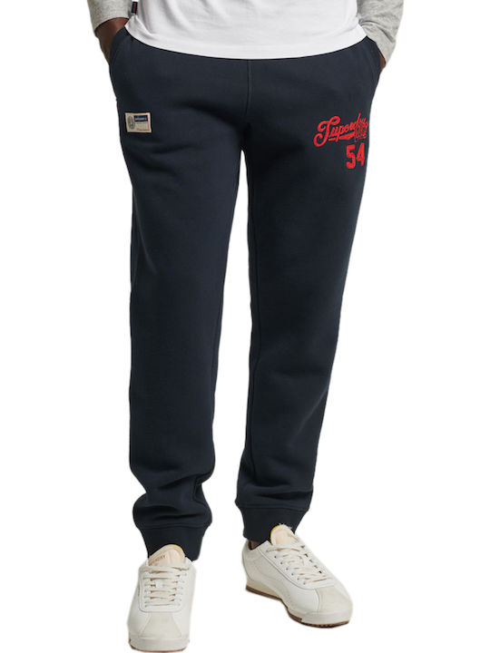 Superdry Παντελόνι Φόρμας με Λάστιχο Eclipse Navy