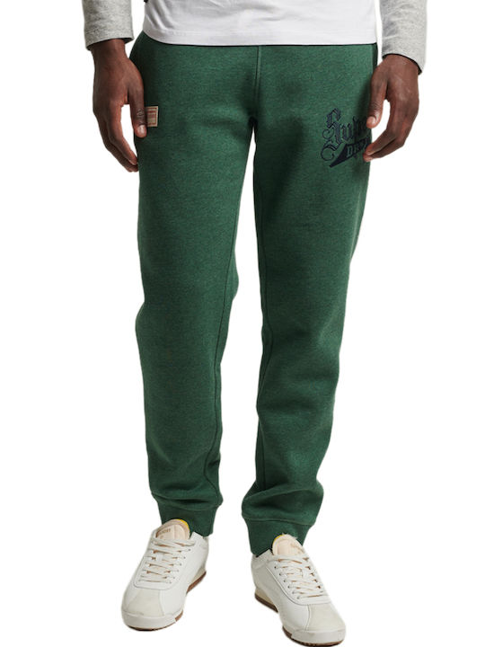 Superdry Παντελόνι Φόρμας με Λάστιχο Heritage Pine Green Marl