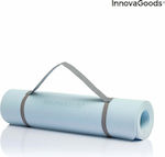 InnovaGoods Asamat Στρώμα Γυμναστικής Yoga/Pilates Μπλε με Ιμάντα Μεταφοράς (182x60x0.5cm)