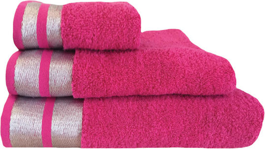 Makis Tselios Home Hand Towel Ice 30x50cm Fuchsia Weight 520gr/m²