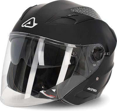 Acerbis Firstway 2.0 Jet Helmet with Sun Visor ECE 22.05 1250gr Μαύρο Ματ ACE000KRA169