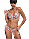 Bluepoint Underwire Strapless Bikini with Detachable & Adjustable Straps Pink Floral