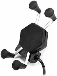 Mount Phone Motorcycle with Adjustable Arm for Steering Wheel and charger