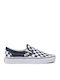Checkerboard Текстил Мъжки Slip-On Dark Blue / White