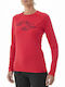 Millet Women's Athletic Blouse Long Sleeve Red