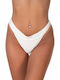 Novella Bikini Brasilien Hohe Taille Weiß