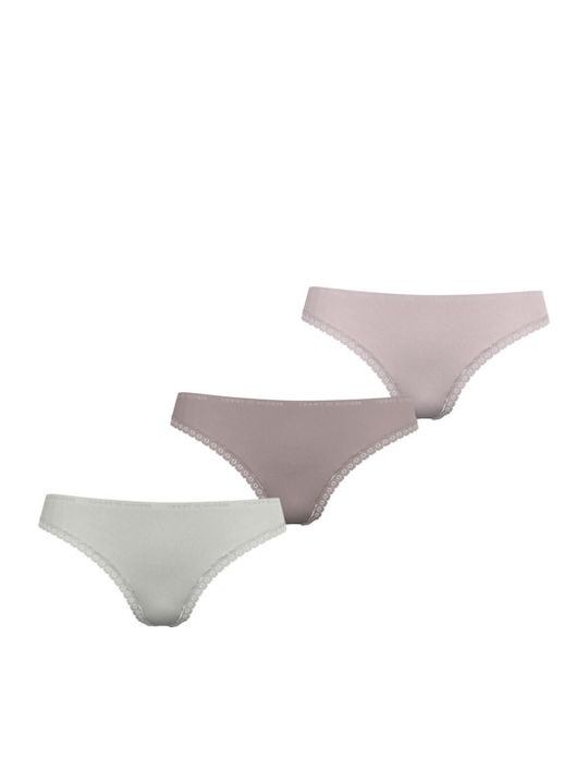 Γυναικεία String 3Pack Μπεζ