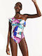 White One Shoulder Swimsuit