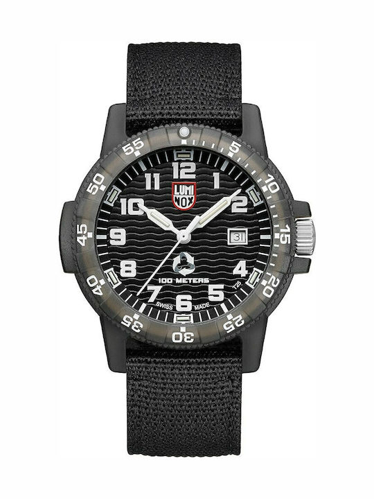 Luminox Мъжки Часовник 44мм На Батерия С Черна Текстилна Каишка