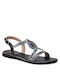 Flache Sandalen für Damen in Schwarz Farbe