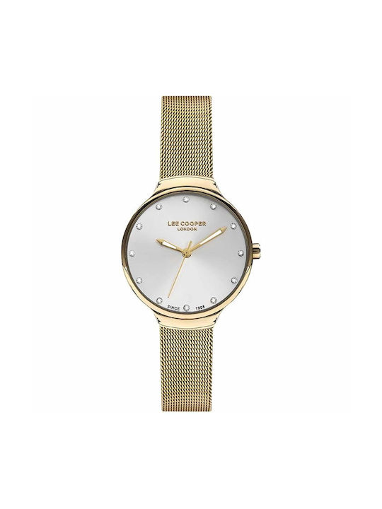 Lee Cooper Uhr mit Gold Metallarmband