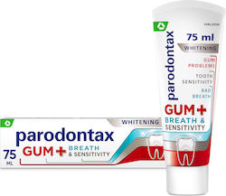 Parodontax Gum+ Breath & Sensitivity Whitening Pastă de dinți 75ml Parodontax Gum+ Breath & Sensitivity Whitening Pastă de dinți 75ml