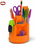 Plastic Pencil Case Mini Desk in Orange Color