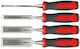 Proline tools Straight Chisel with Non-Slip Handle 4pcs