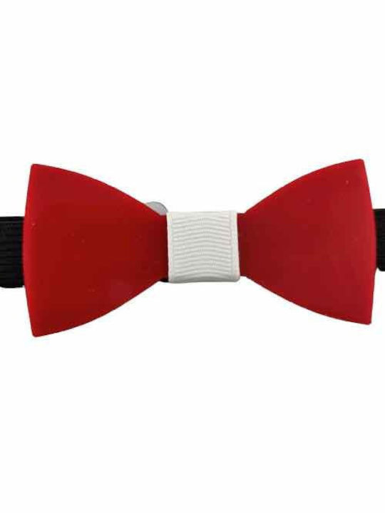 Bonjour Bebe Kids Wooden Bow Tie Red