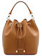 Vittoria Leather Women's Pouch Shoulder Cognac