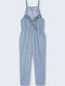 Pepe Jeans Kids' Denim Jumpsuit Gray