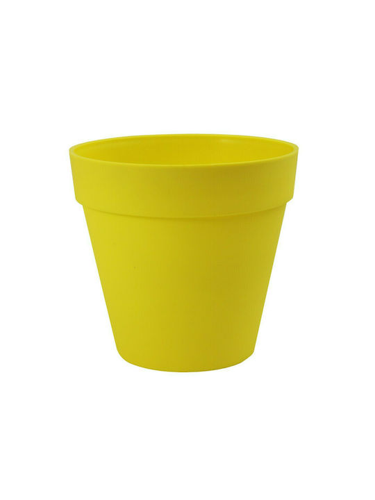 Round pot "DECO" yellow No 1