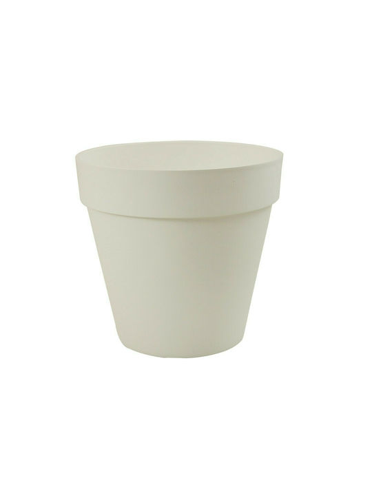 Round pot "DECO" White No 1