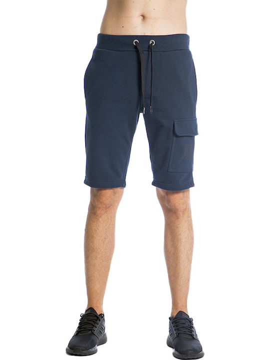 Paco & Co Αθλητική Ανδρική Βερμούδα Navy Μπλε