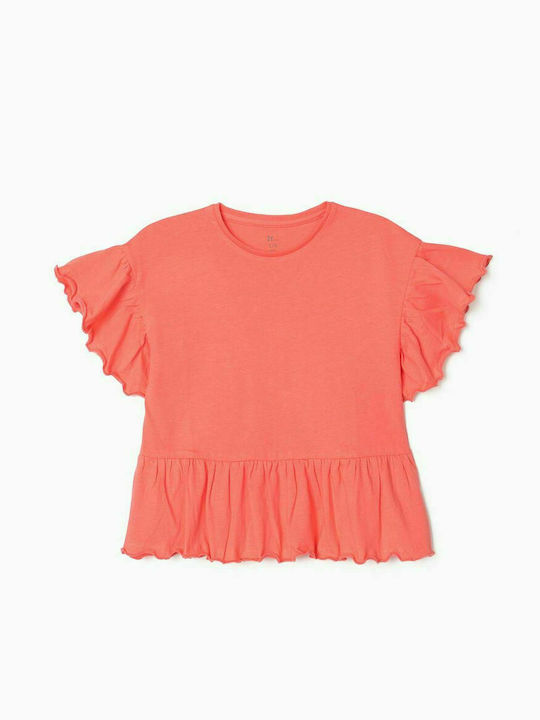 Zippy Kids Blouse Short Sleeve Orange