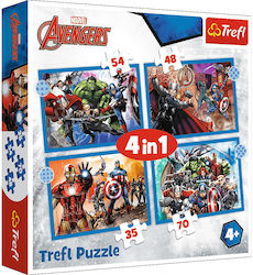 Puzzle pentru Copii Avengers pentru 4++ Ani 207buc Trefl