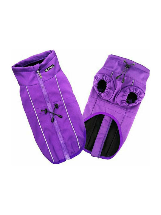 Pet Interest Active Outdoor Waterproof Dog Coat Purple 38 x 50 x 40cm