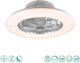 Trio Lighting Stralsund Ceiling Light 50cm with Light Fixture Silver / Grey