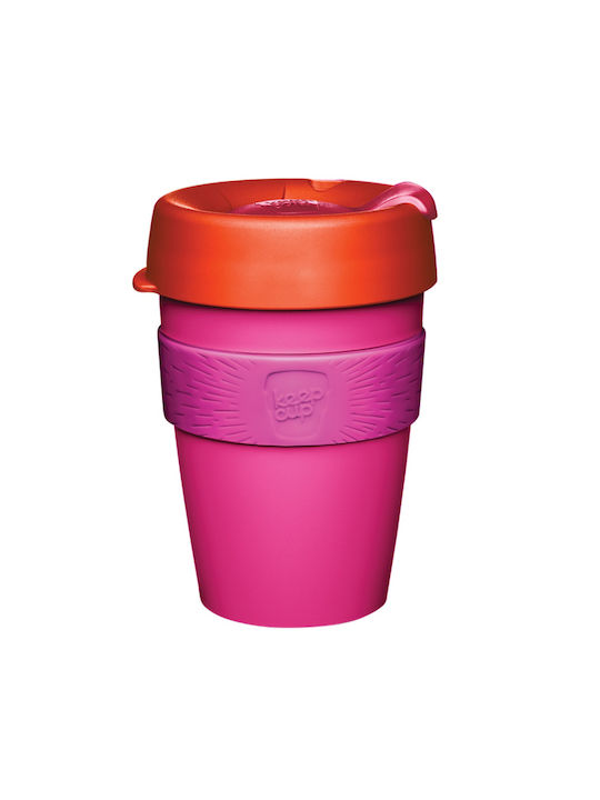 Keep Cup Dawn Κούπα Πλαστική με Καπάκι Ροζ 340ml