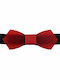 Men's Bow Tie Plexiglass Red Bow Red Tie Bonjour Bebe "0013"