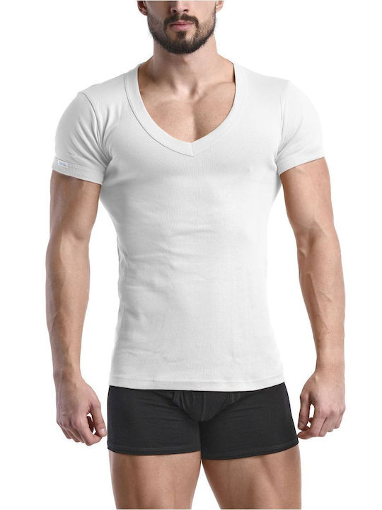 Lord Men's Undershirt Short-sleeved in White Color