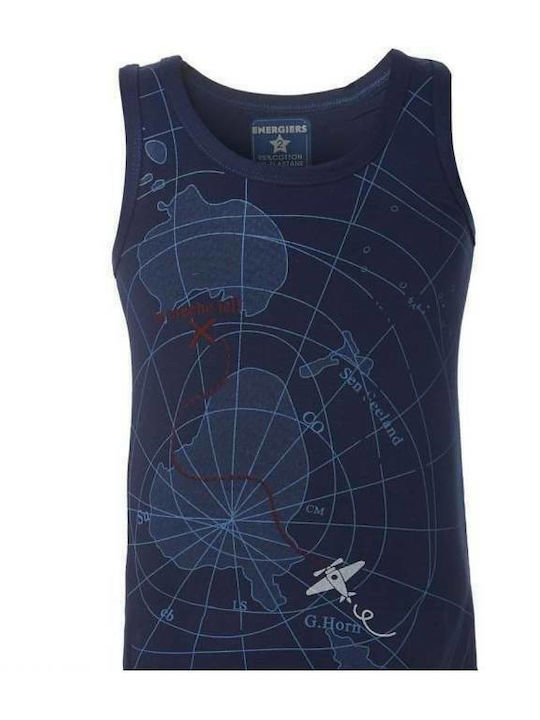 Energiers Karte Kinder-Unterhemd Tank-Top Blau