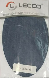 Lecco Gray Sewing Iron-On Patch