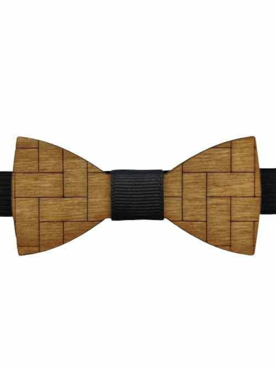 Children's Bow Tie Wooden Grammik Edition Walnut Bow Tie Black Bonjour Bebe "0025"